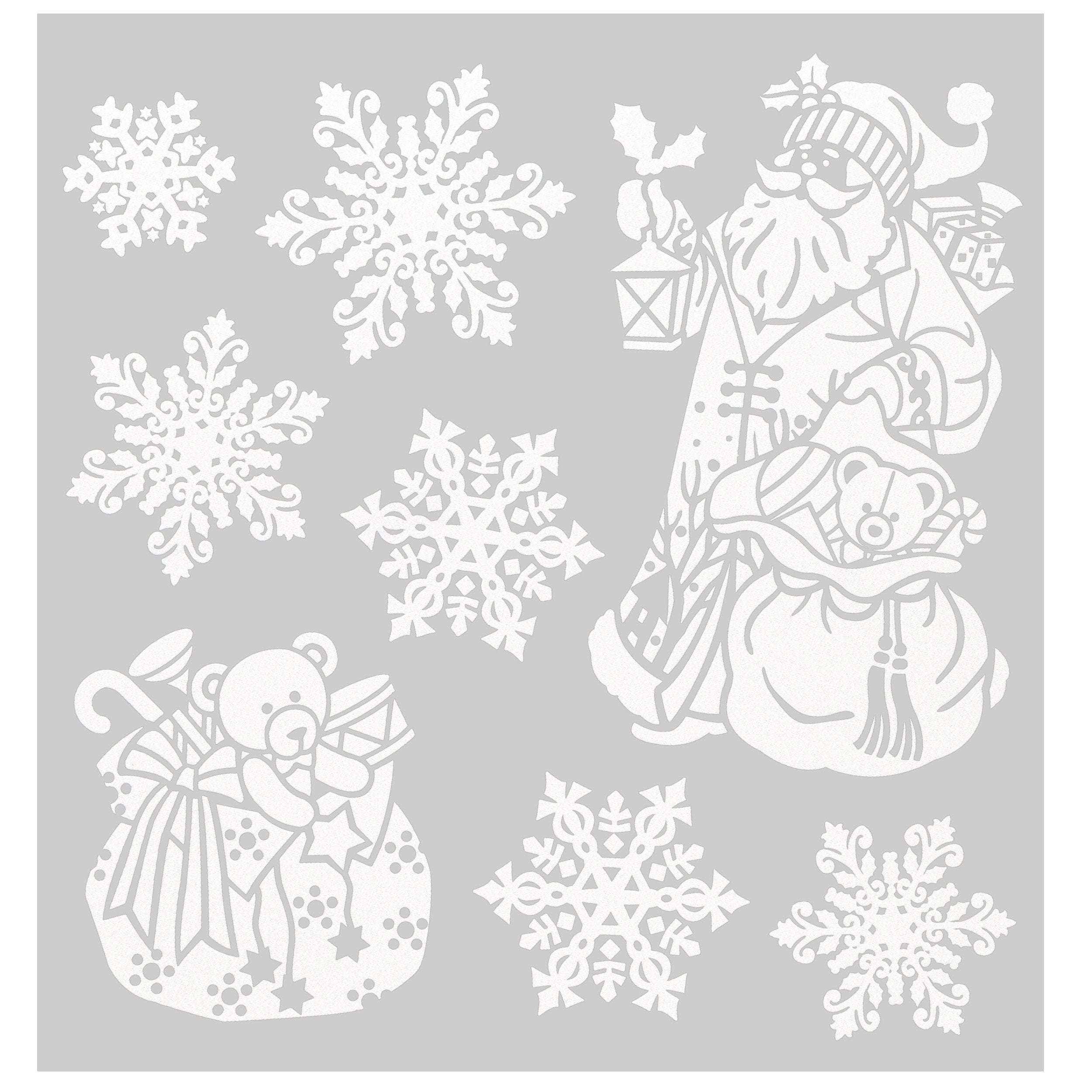 Sticker geam cu sclipici, 31,5 cm, asortat | Atmosphera