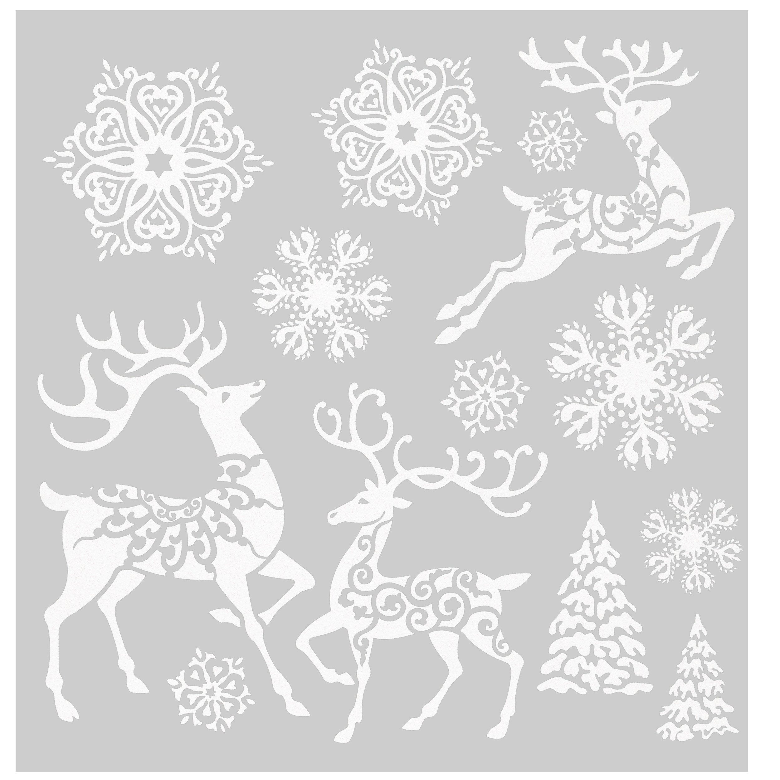 Sticker geam cu sclipici, 31,5 cm, asortat | Atmosphera