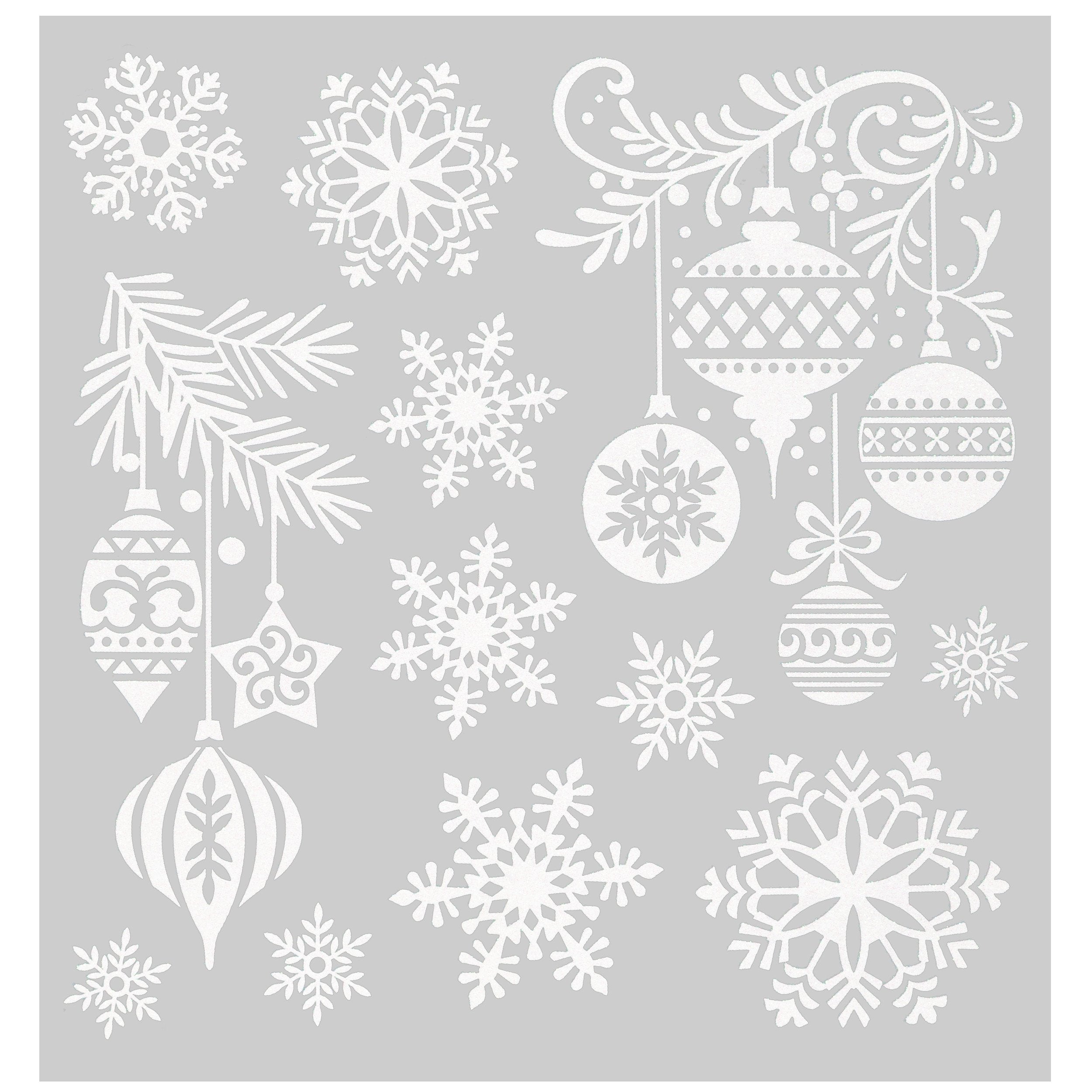 Sticker geam cu sclipici, 31,5 cm, asortat | Atmosphera