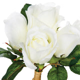 Floare decorativa, trandafiri alb - Atmosphera