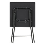Mobilier depozitare, masa plianta 60x60cm negru - Five