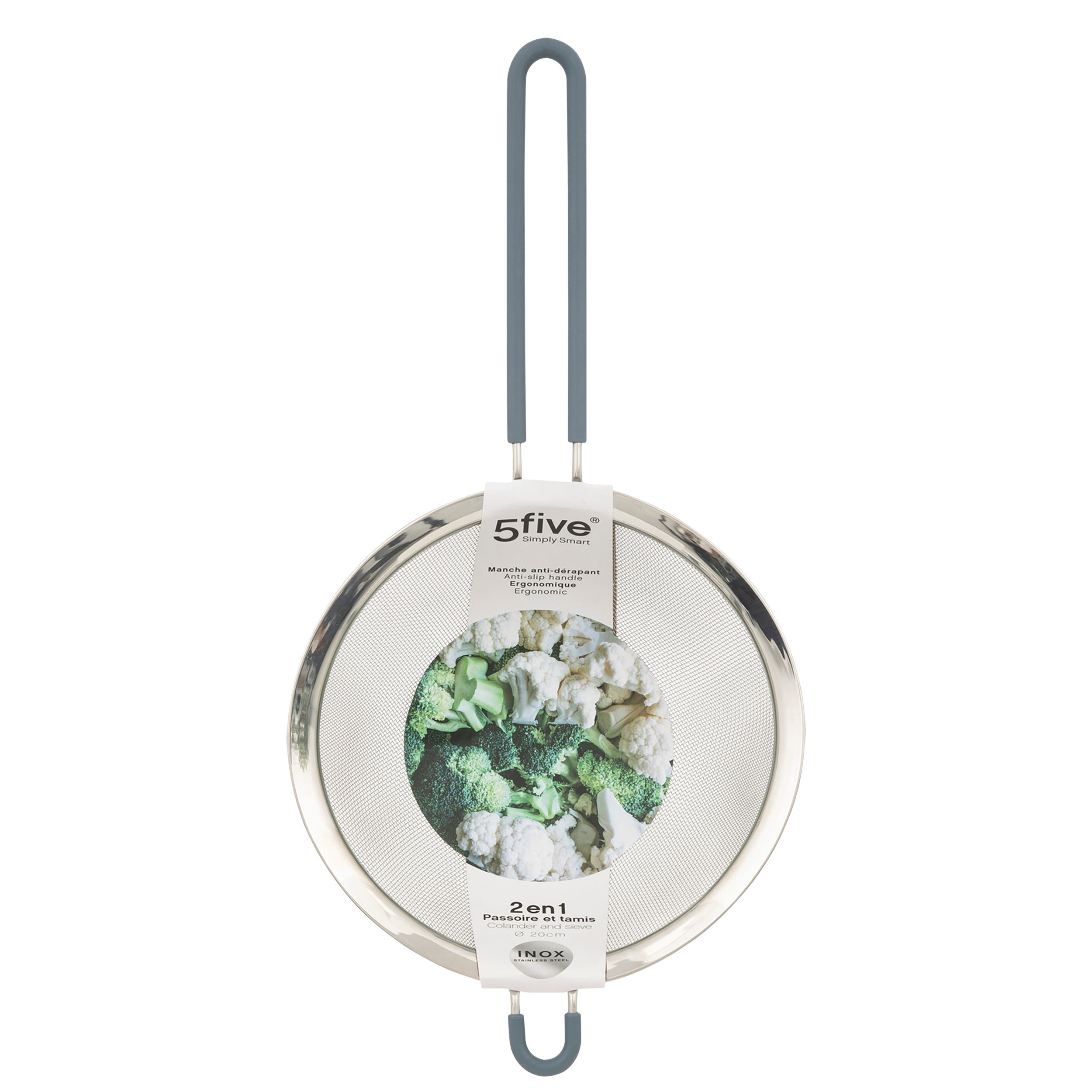 Strecuratoare inox cu silicon 20 cm - Five