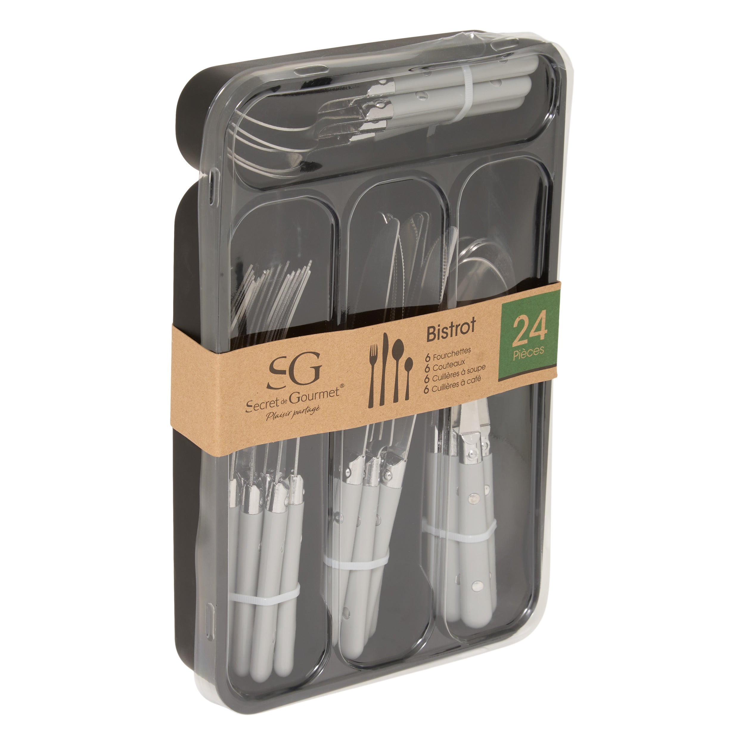 Set tacamuri 24 buc cu organizator - Secret de Gourmet