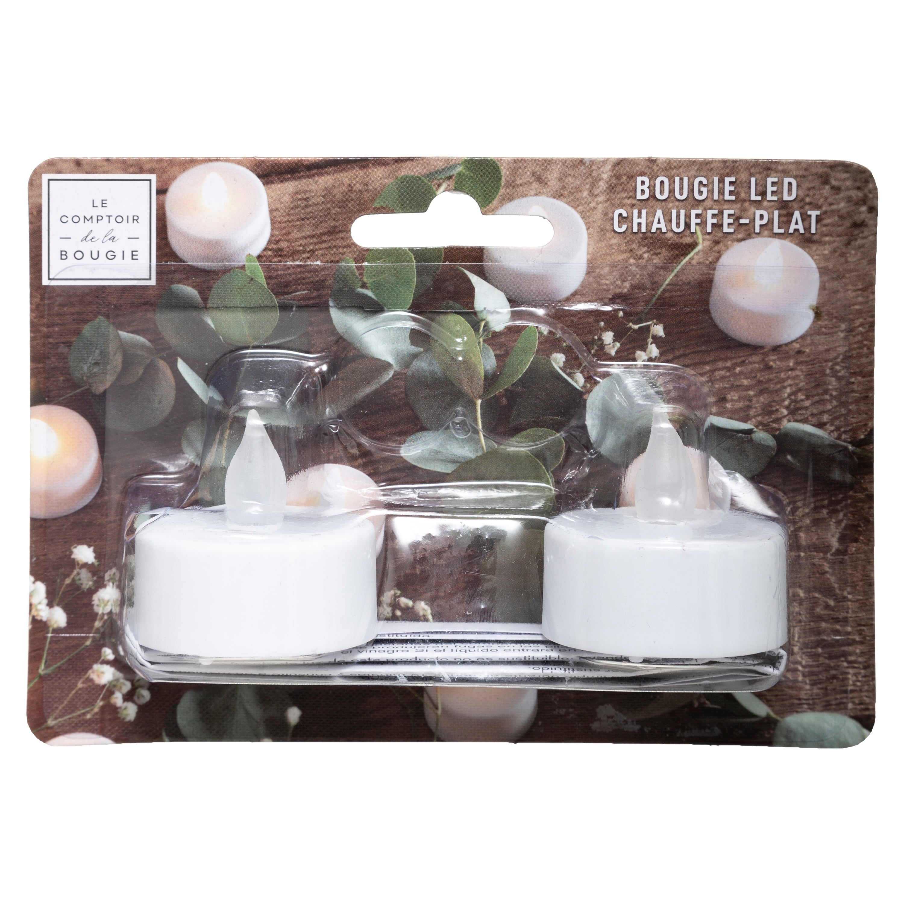 Lumanare tip pastila LED, 2 bucati - Alb, 190 g - Atmosphera