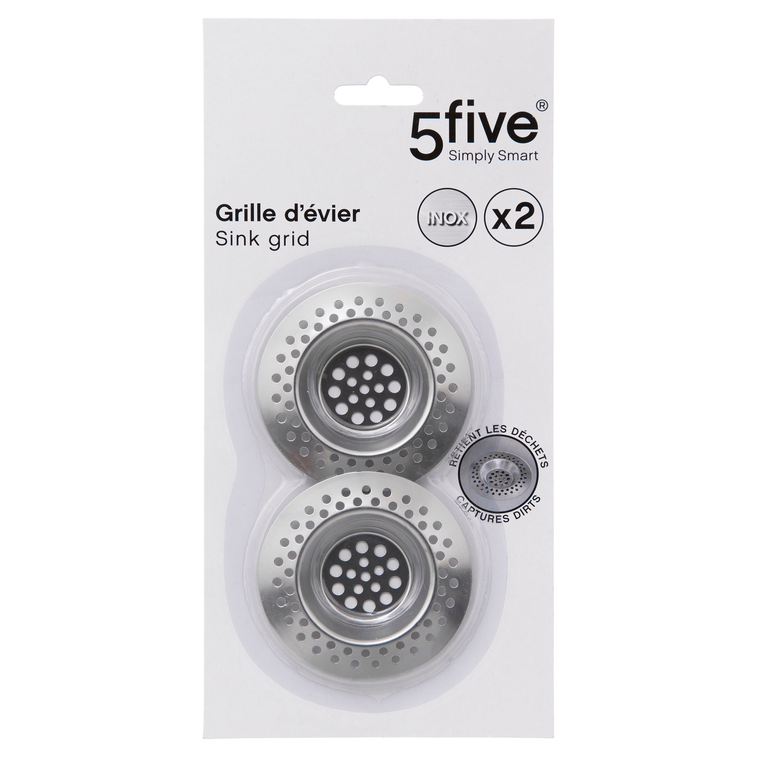 Set 2 gratar chiuveta inox - Five