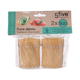 Set 500 scobitori 2 borcane bambus - Five