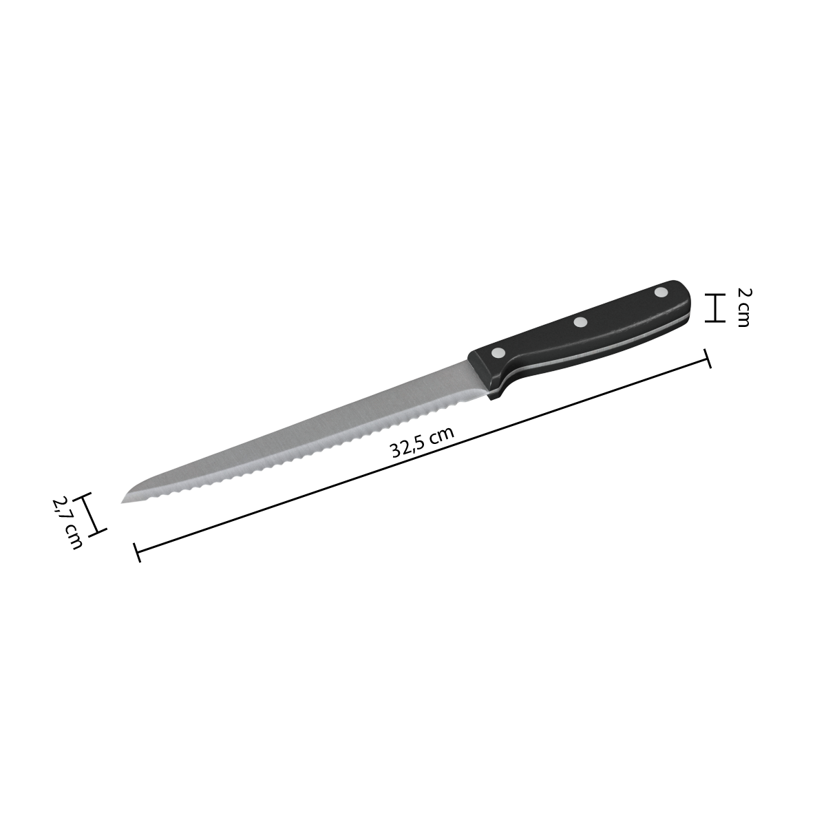 Cutit paine essentiel negru - Five