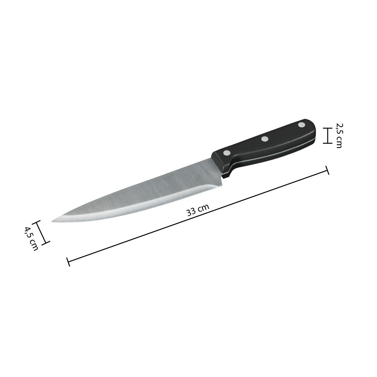 Cutit bucatar essentiel negru - Five