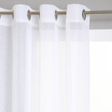 Perdea voal dungi alb 140 x 240 cm - Atmosphera