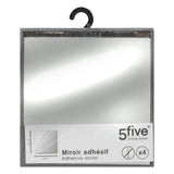 Oglinda baie set 4 bucati adezive 20x20 cm -Five