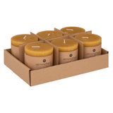 Lumanare rustica "Olia" - Galben, 220 g - Atmosphera