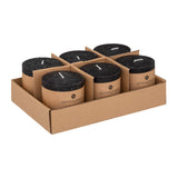 Lumanare rustica "Olia" - Negru, 220 g - Atmosphera