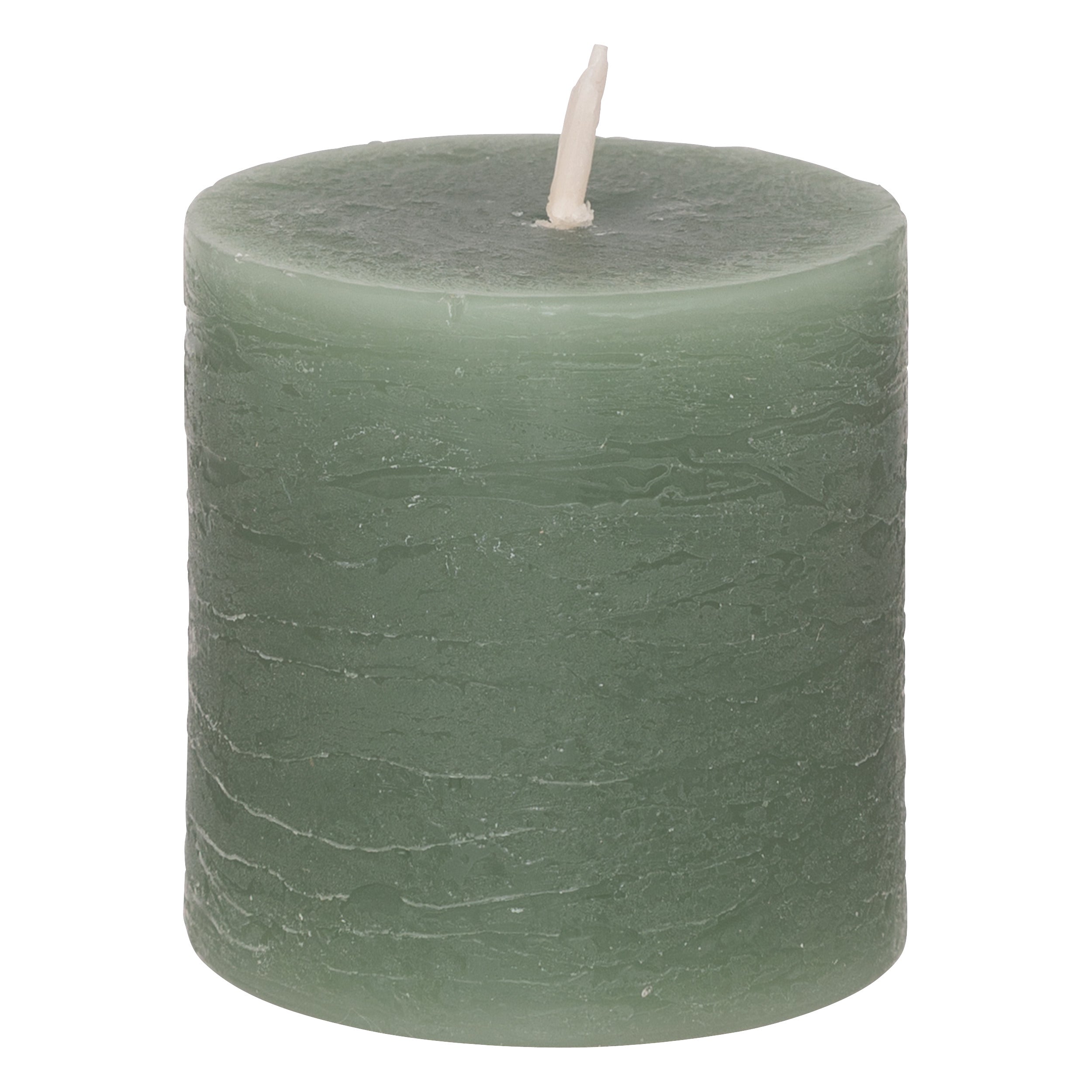 Lumanare rustica "Olia", 4 bucati - Verde eucalipt, 60 g - Atmosphera
