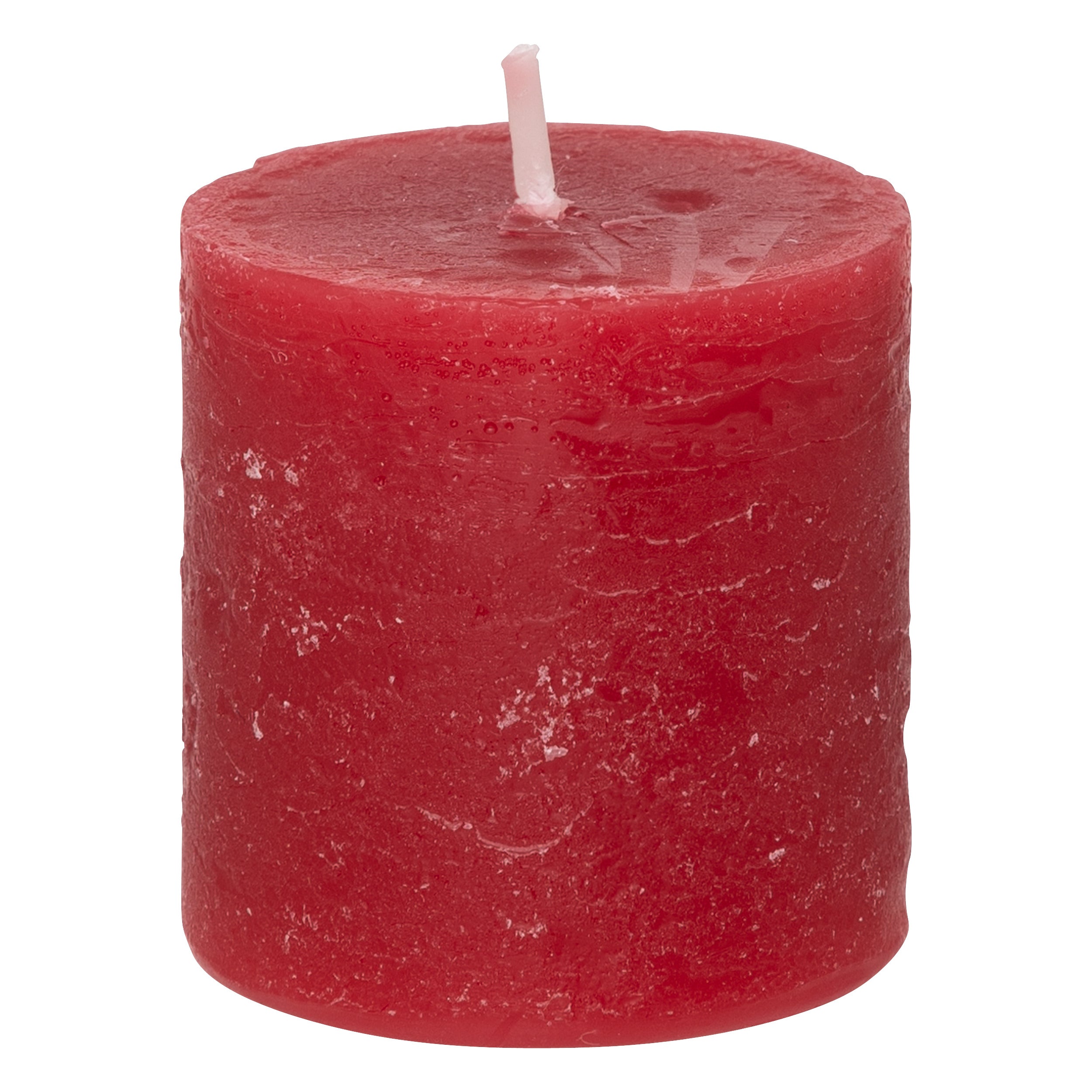 Lumanare rustica "Olia", 4 bucati - Rosu, 60 g - Atmosphera