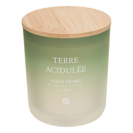 Lumanare parfumata rotunda "Sana" - Parfum fructat, Yuzu ceai verde, 255 g - Atmosphera