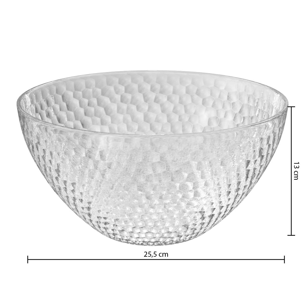 Bol salata 25,5 cm transparent estiva - Five
