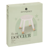Taburet dulce alb - Atmosphera For Kids