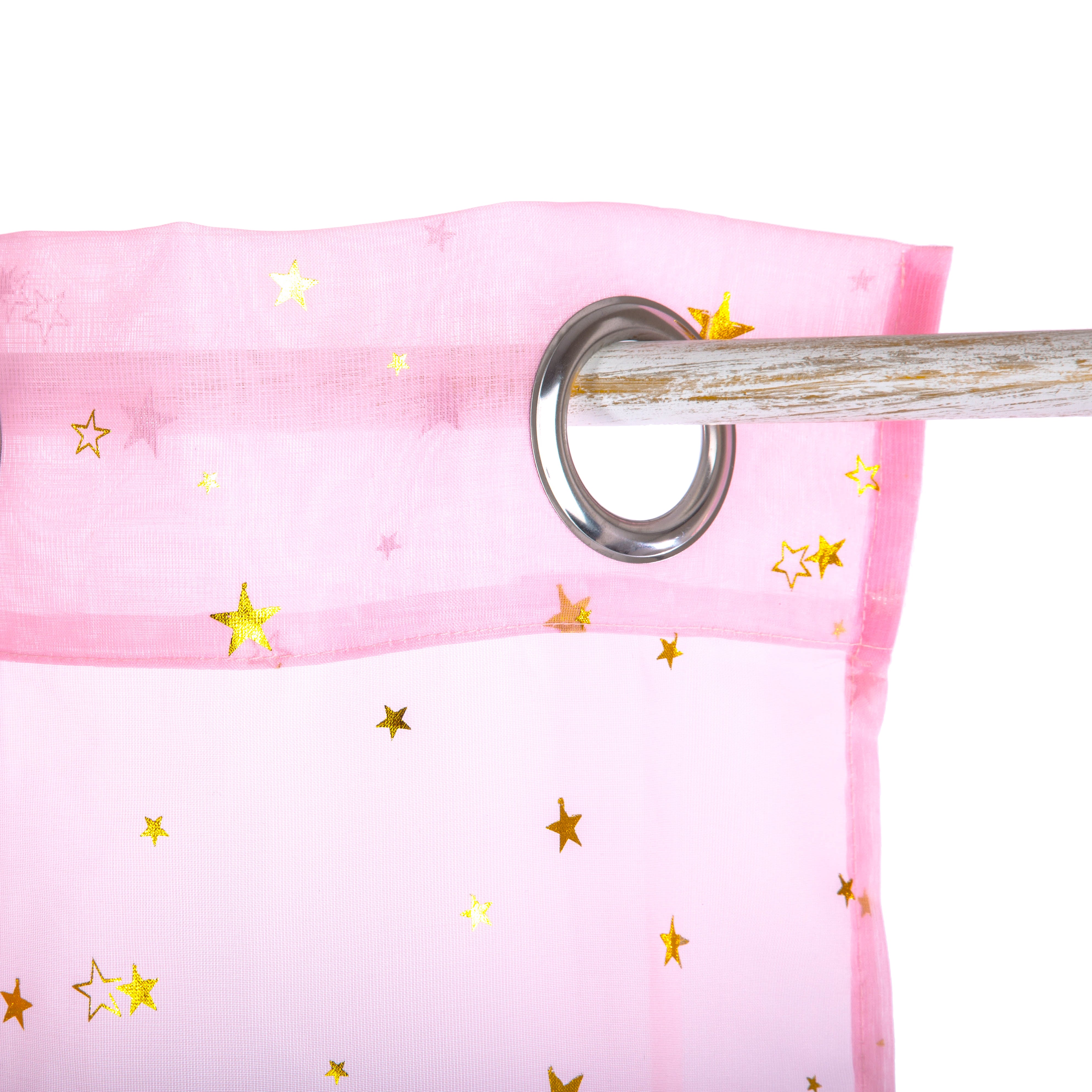 Decoratiune copii, voal cu imprimare folie stea - Atmosphera For Kids
