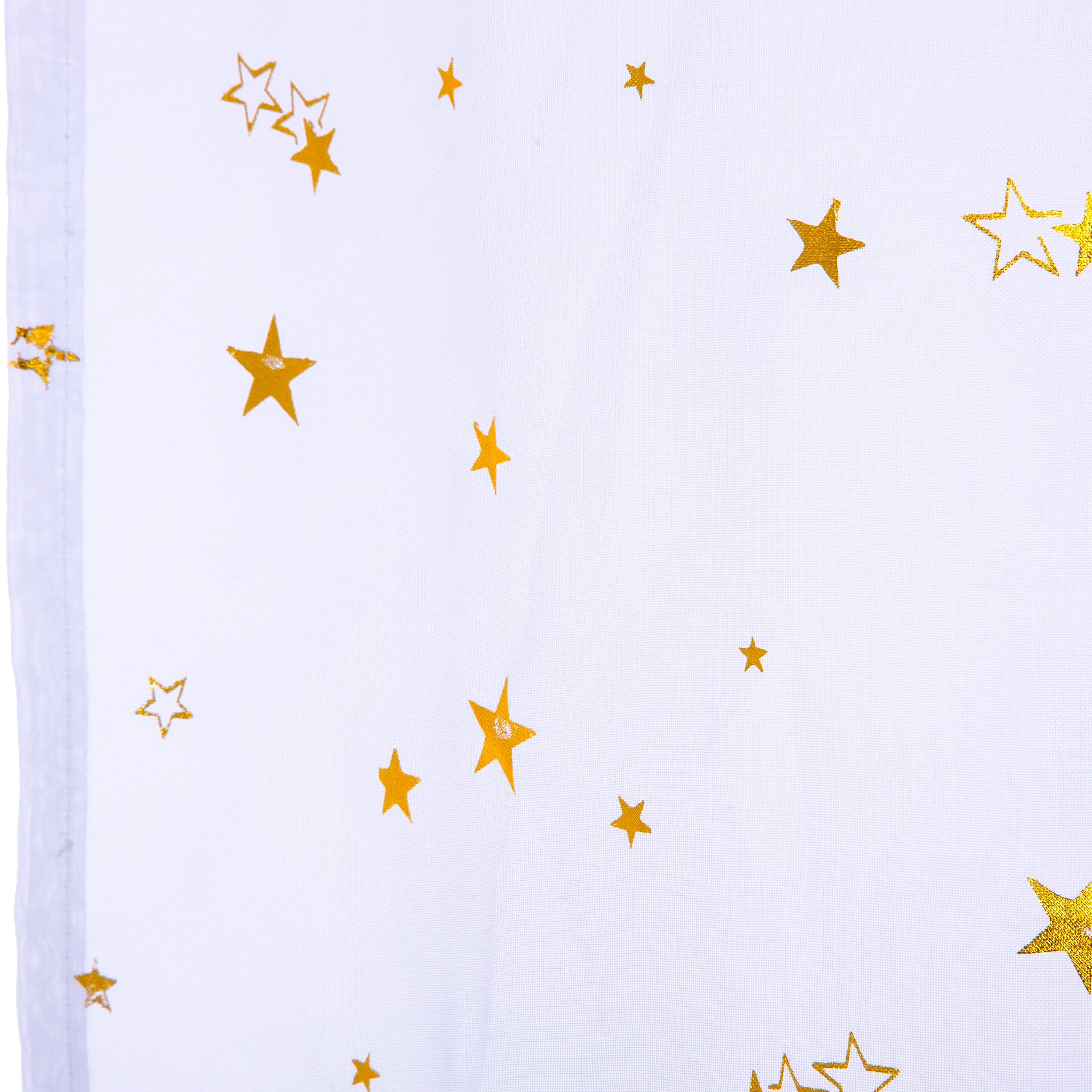 Decoratiune copii, voal cu imprimare folie stea - Atmosphera For Kids