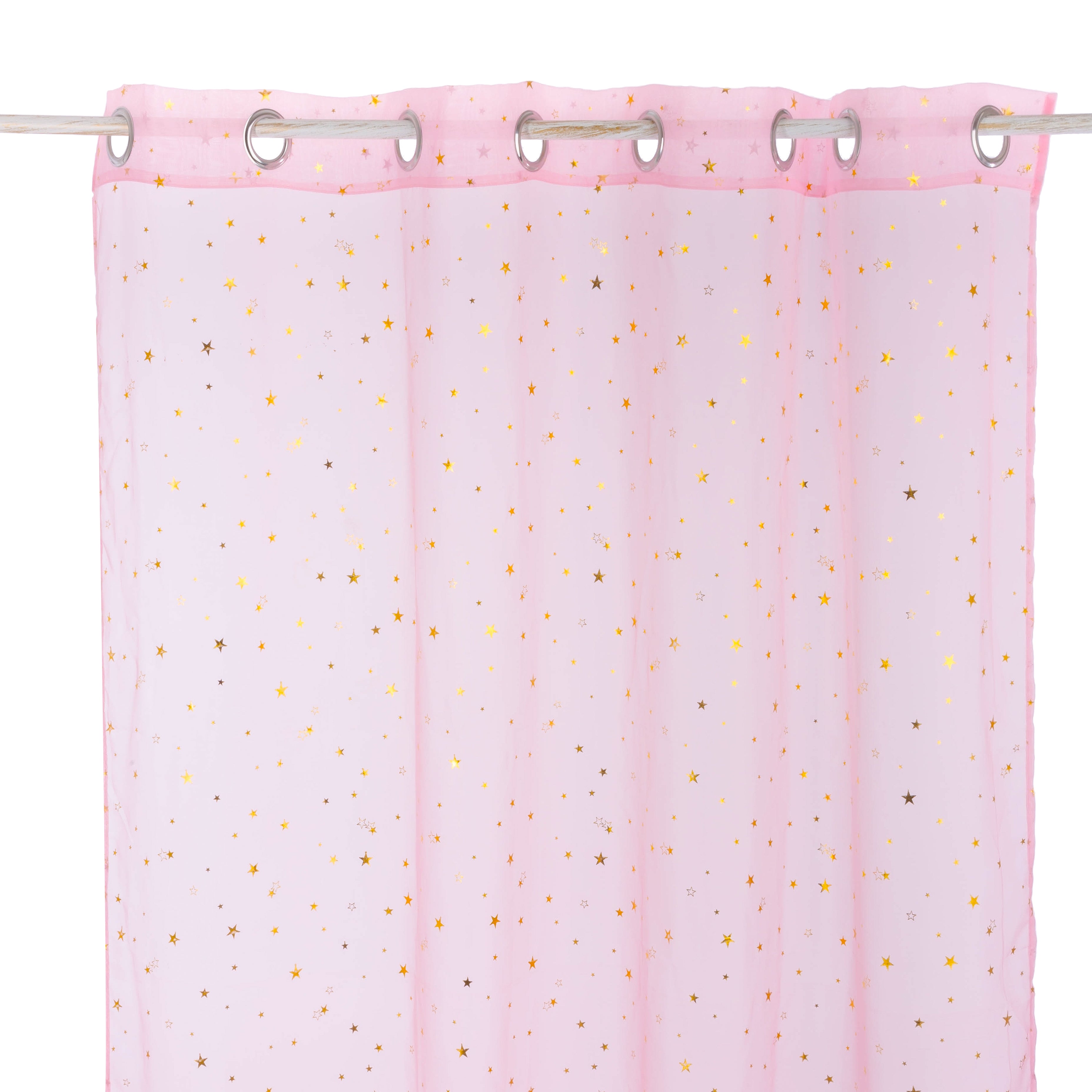 Decoratiune copii, voal cu imprimare folie stea - Atmosphera For Kids