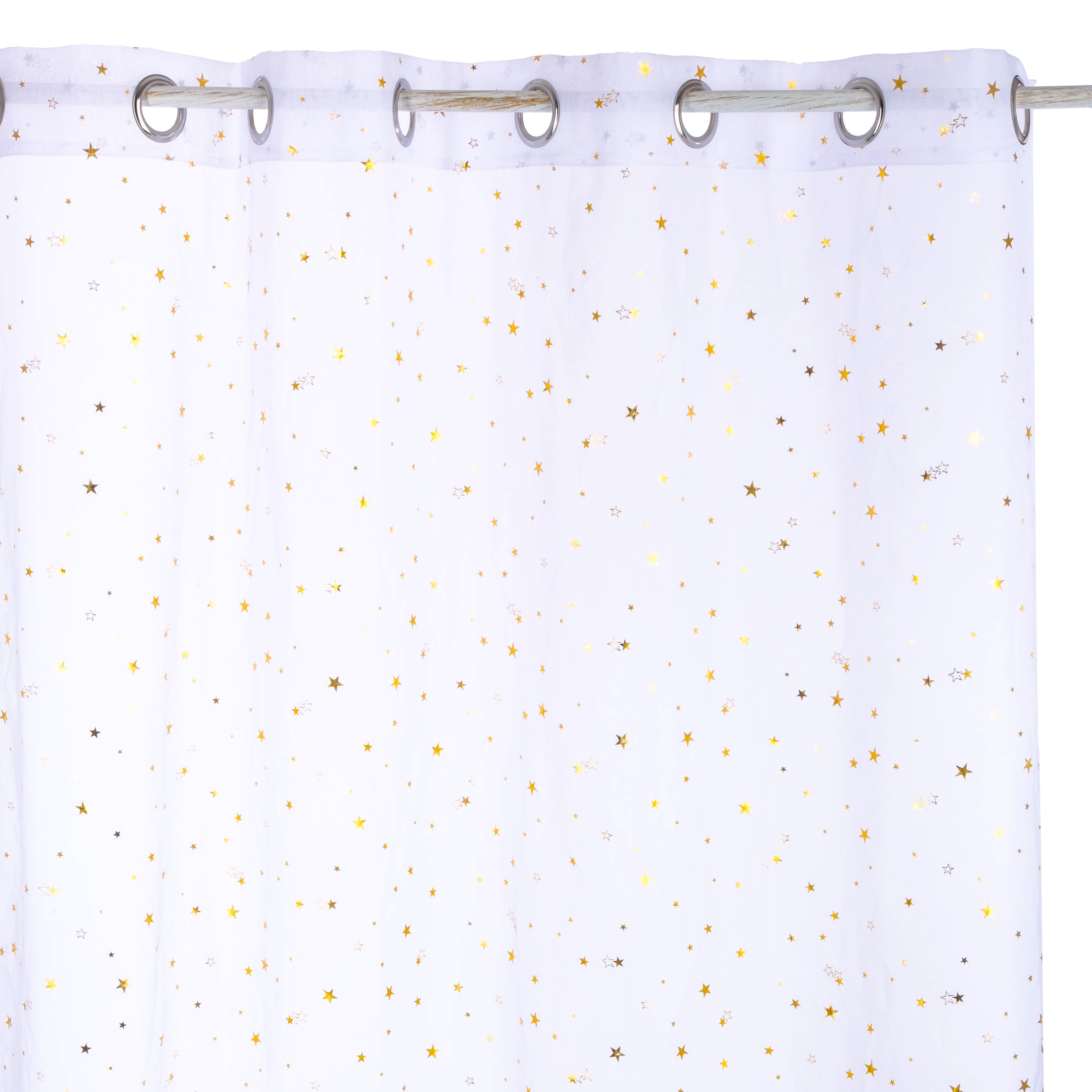 Decoratiune copii, voal cu imprimare folie stea - Atmosphera For Kids