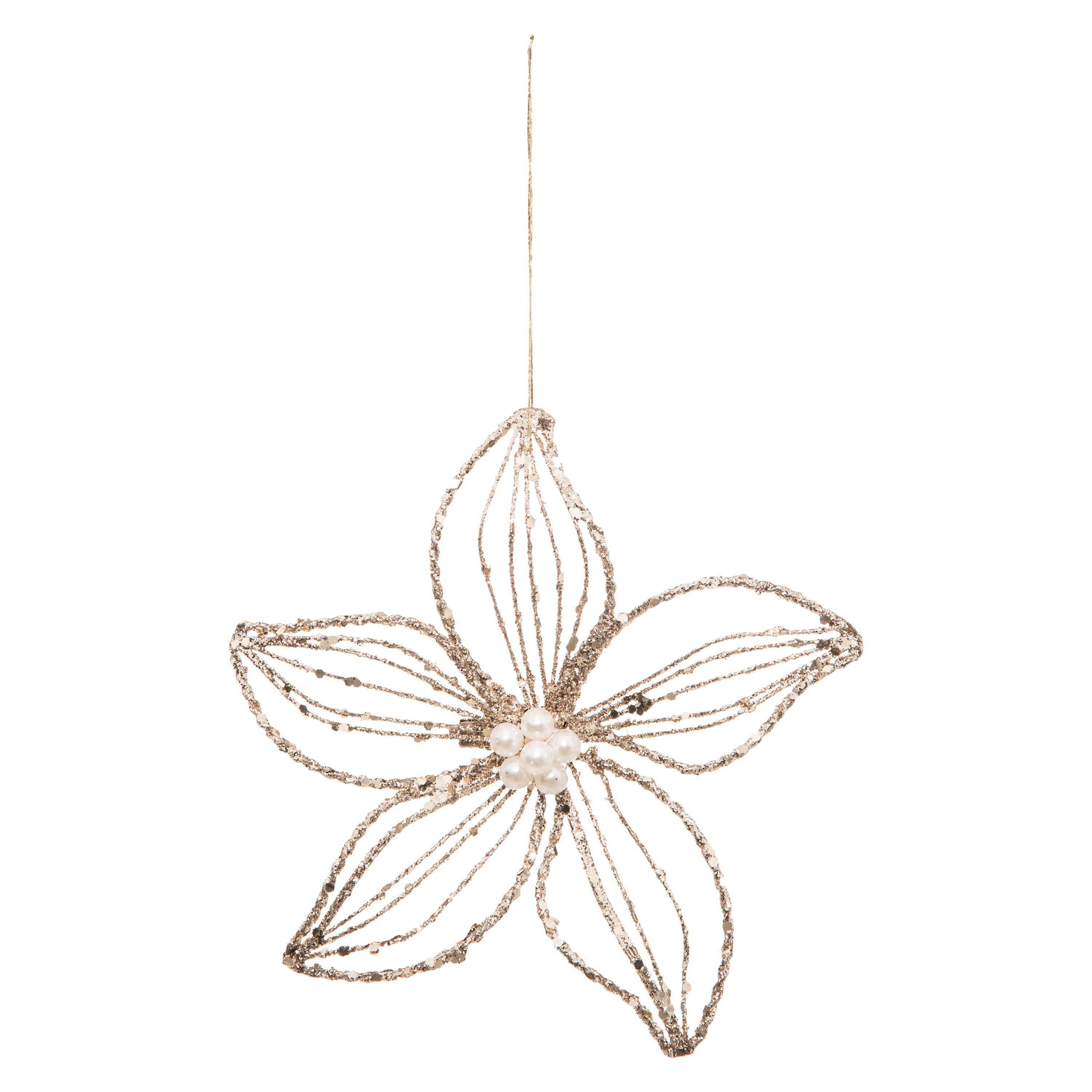 Figurina floare-fluture din metal, 15 cm | Atmosphera