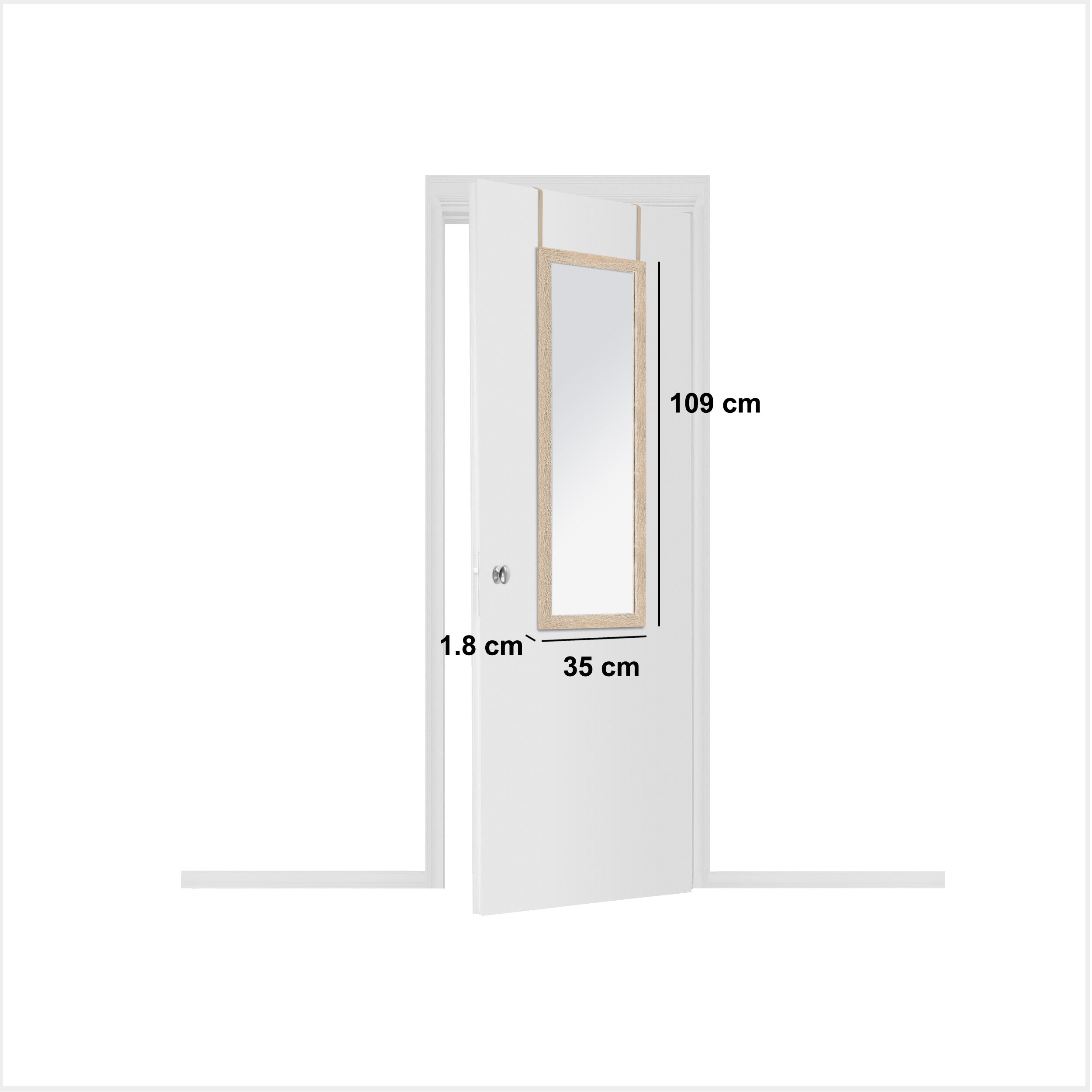 Usa MDF cu oglinda 35 x 109 cm cutie asortat - Five