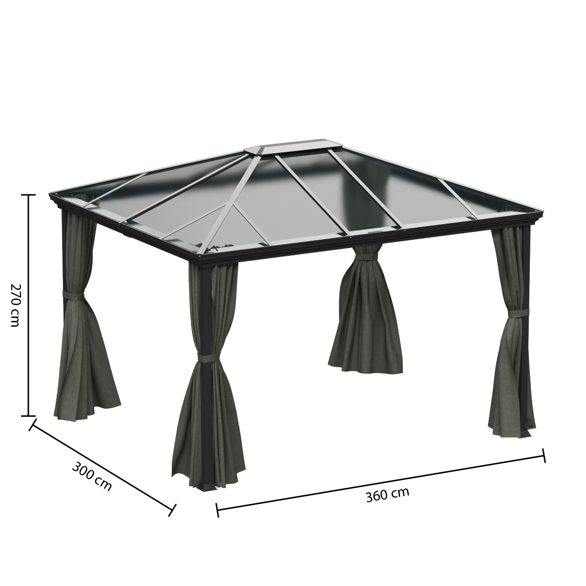 Pergola Belize Grafit - Hesperide