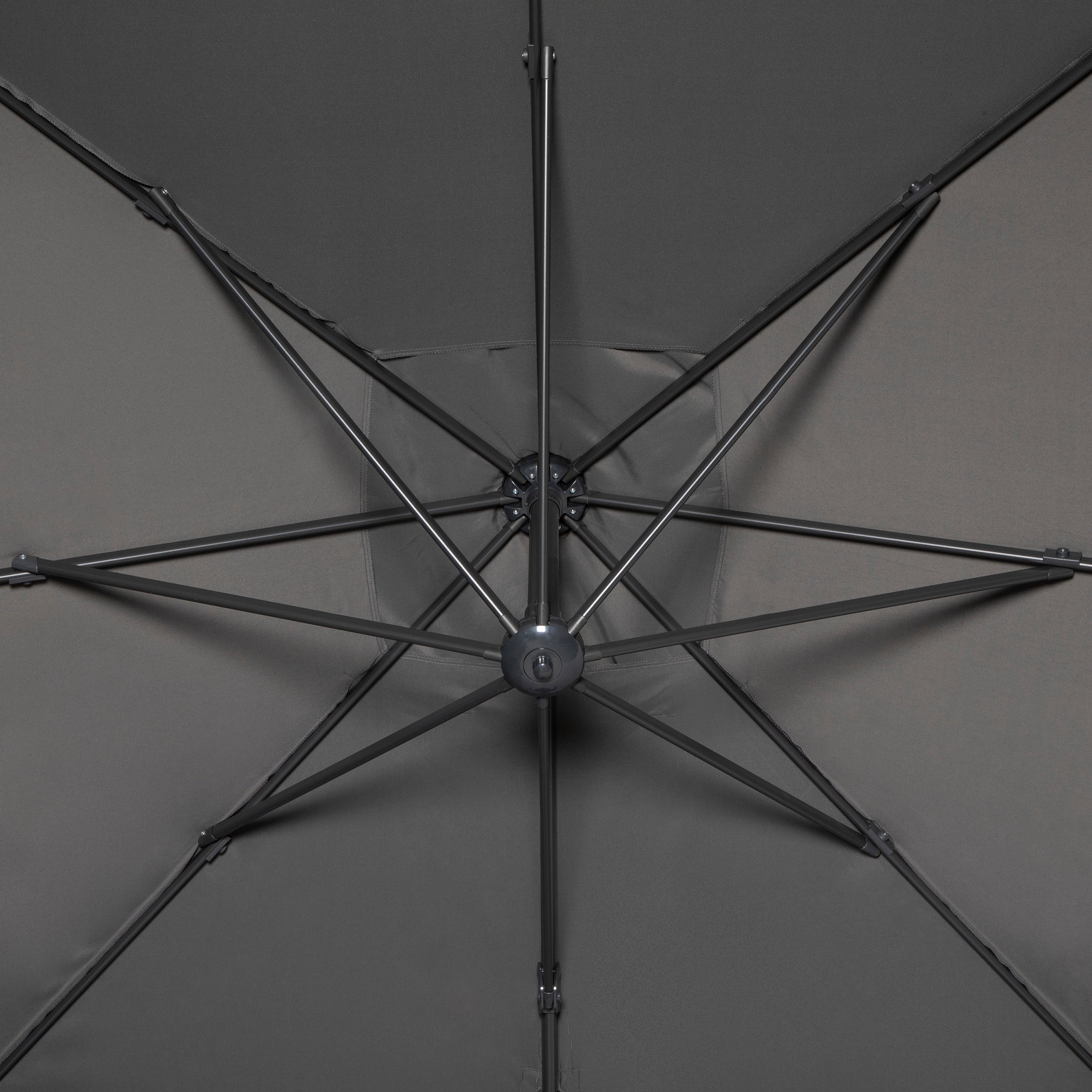 Umbrela de soare cantilever Cayo 3x3 din ardezie - Hesperide