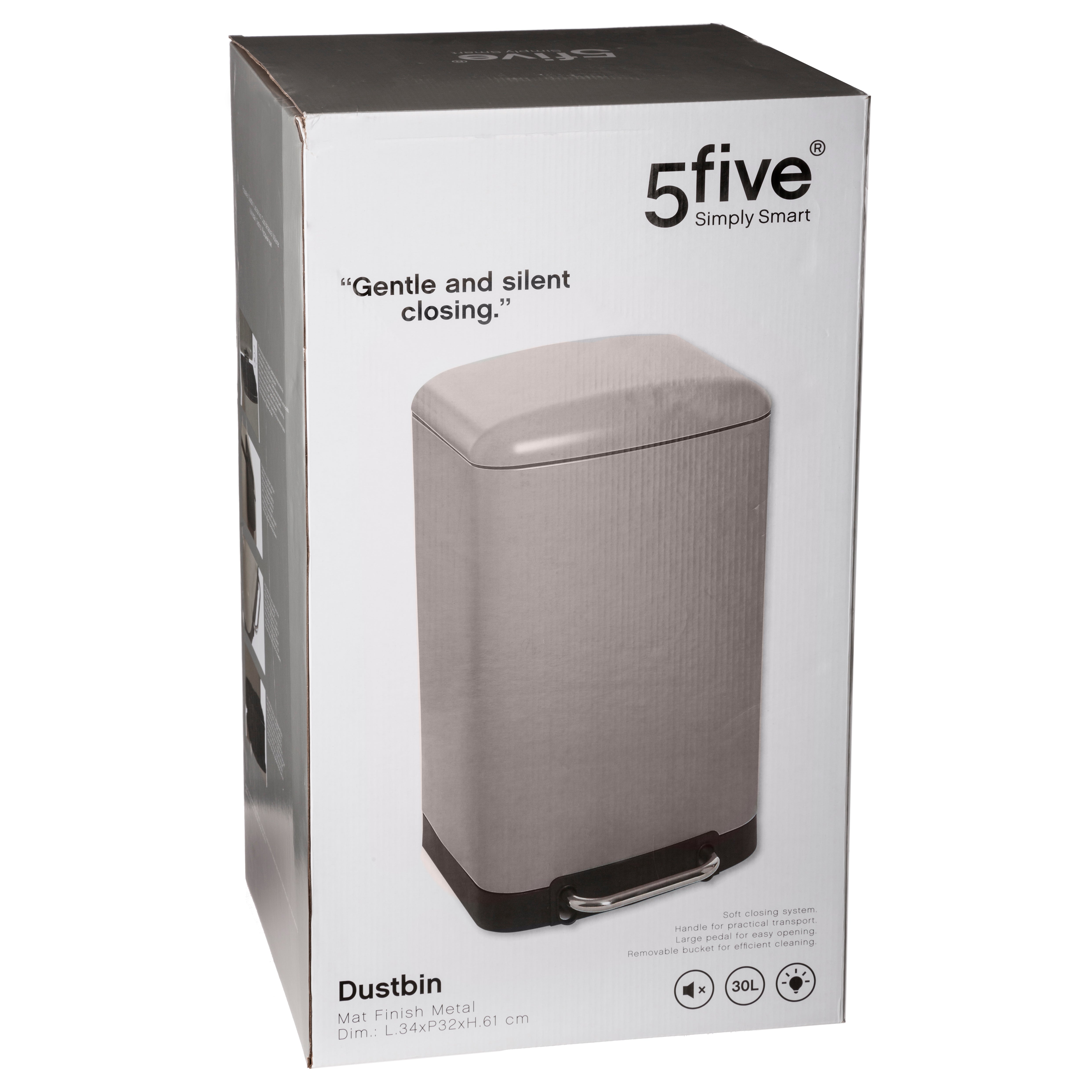 Cos gunoi metal 30 l ariane bej - Five