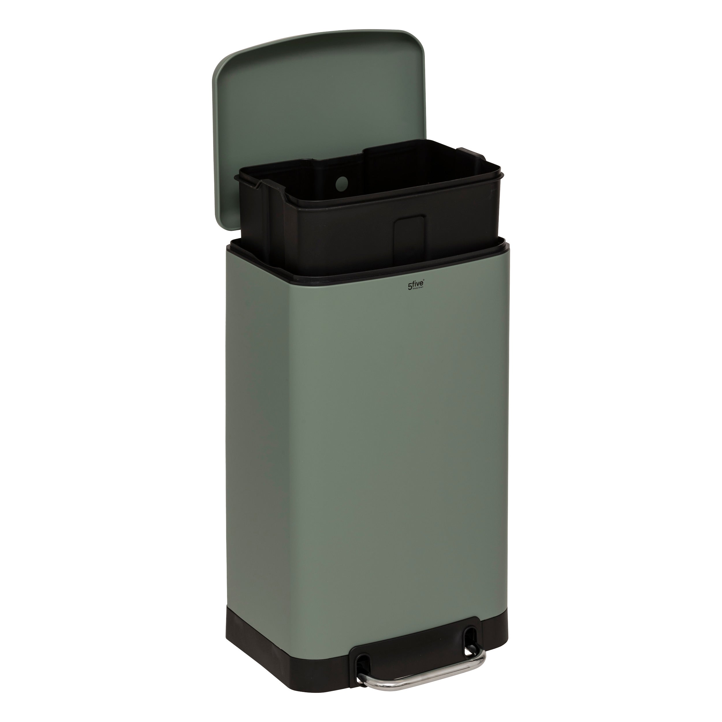 Cos gunoi metal 30 l verde ariane - Five