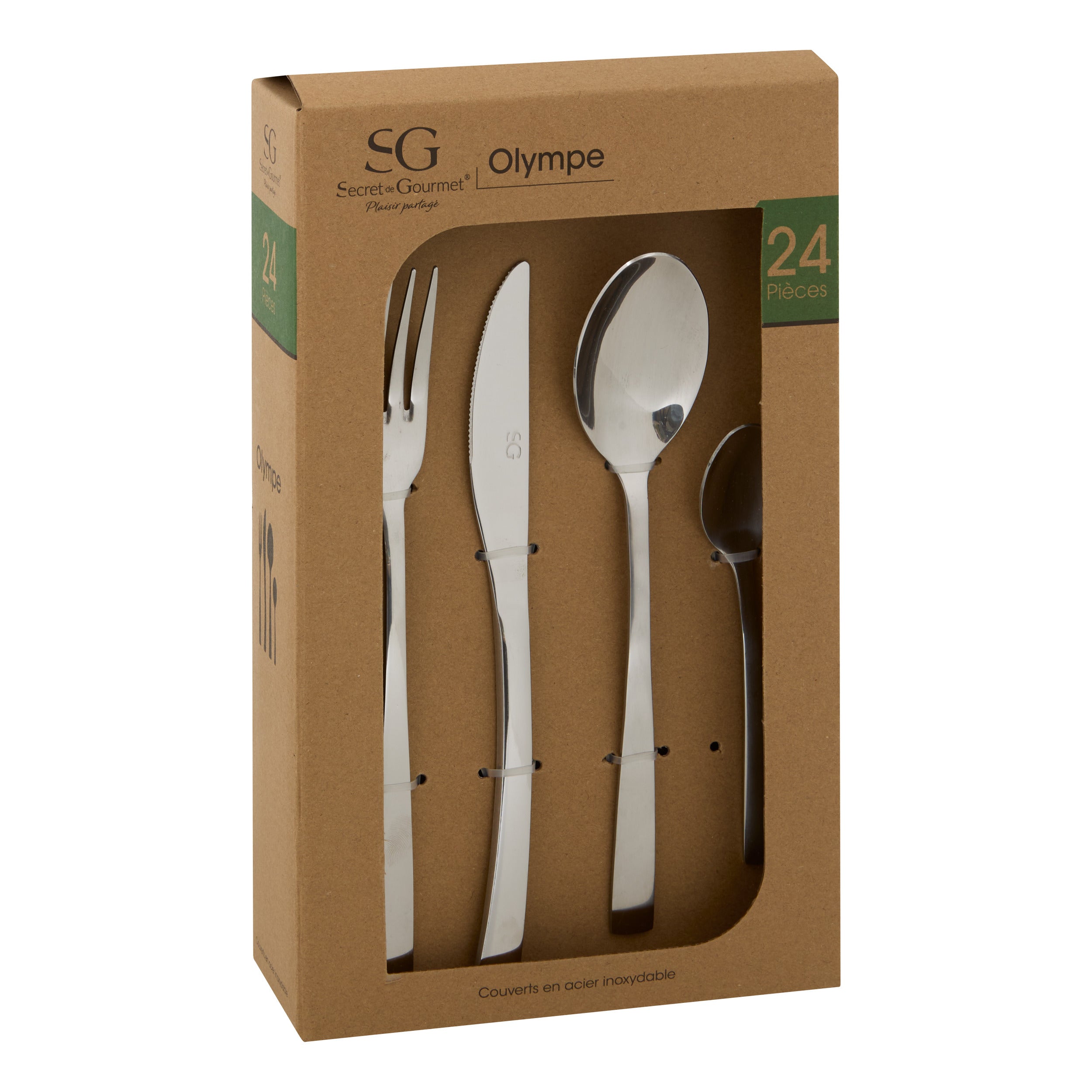 Set tacamuri inox 24 piese olympe - Secret de Gourmet