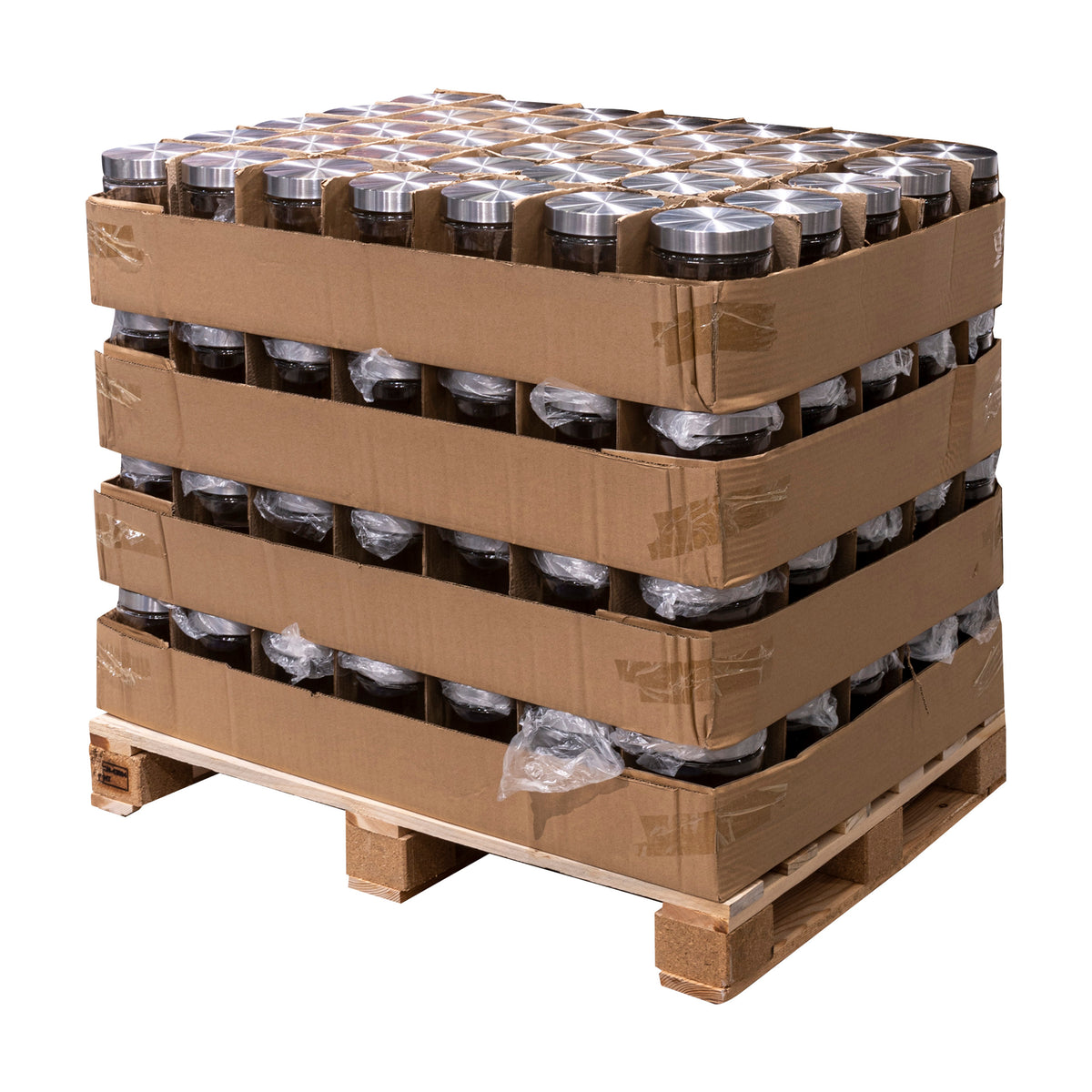 Borcan sticla cu otel inoxidabil 1,2 l nixo cutie - Five