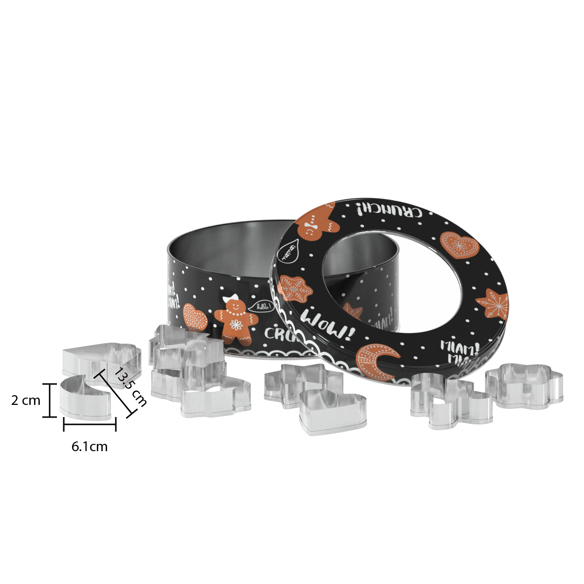 Set forme prajituri cutie tin - Five