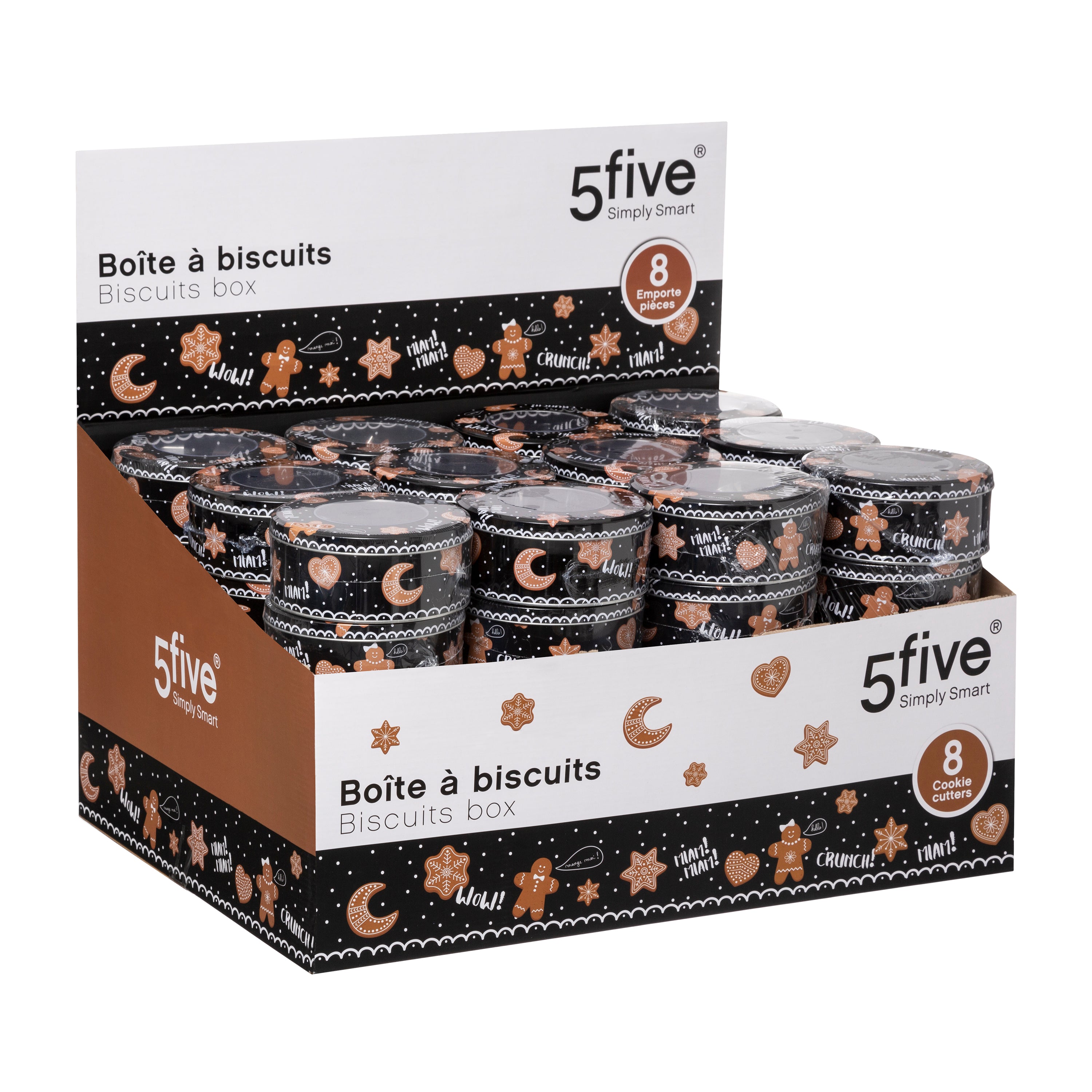 Set forme prajituri cutie tin - Five