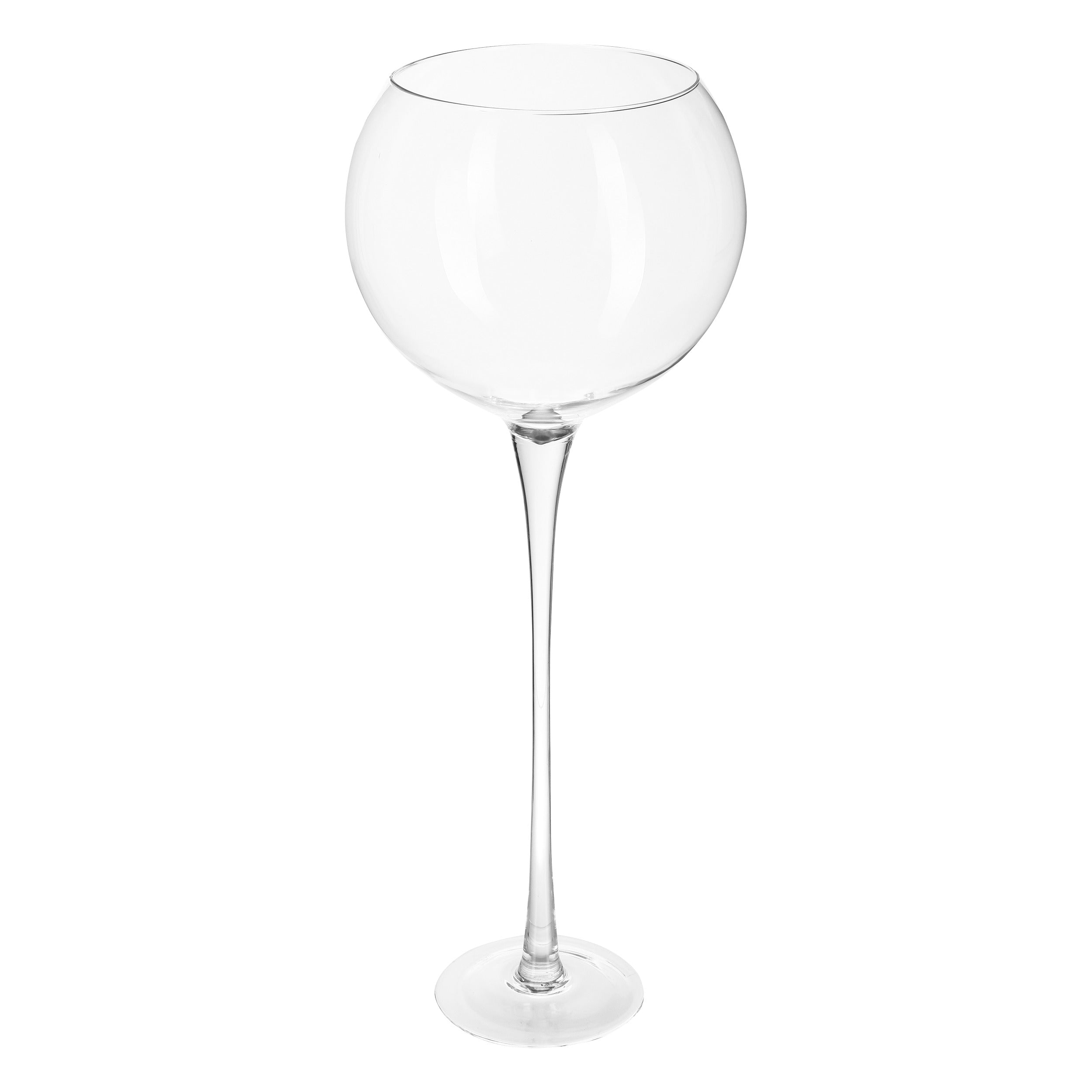 Decor pentru casa, cupa/vaza bila sticla H95 cm - Atmosphera