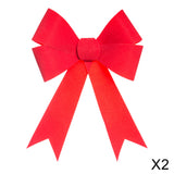 Set 2 funde decorative, catifea rosie | Atmosphera