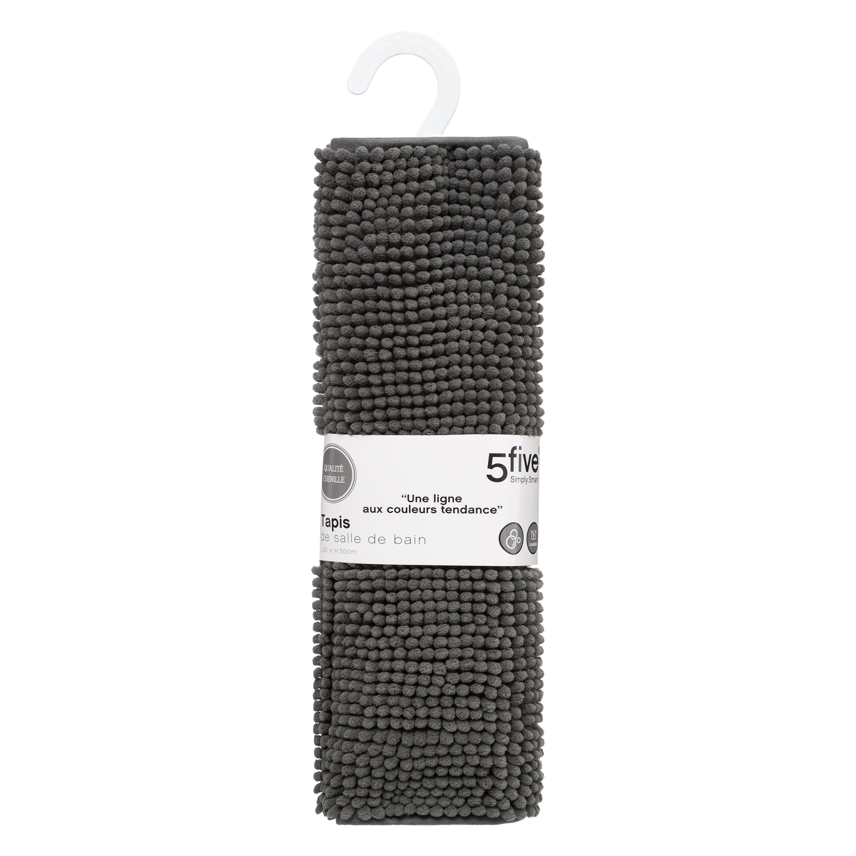 Covoras baie chenille 50 x 80 cm btn col - Five
