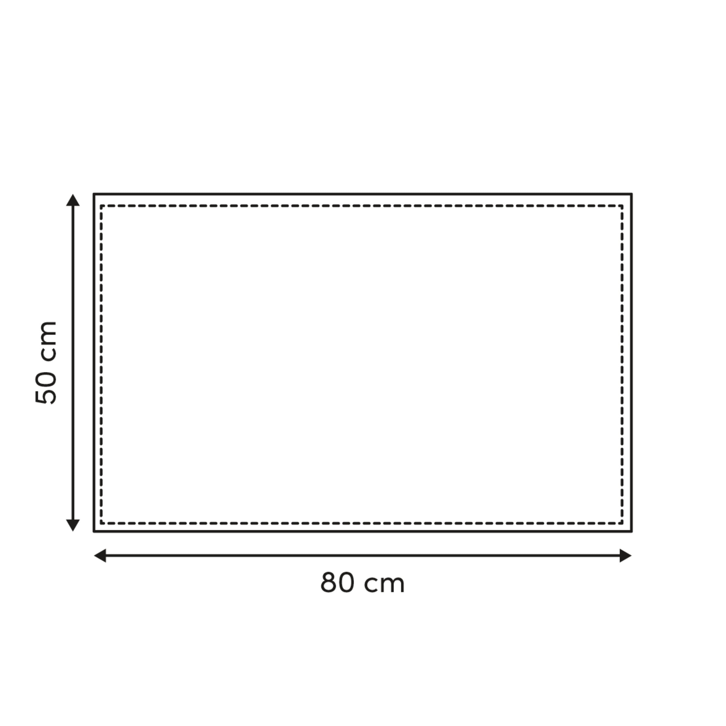 Covoras baie chenille 50 x 80 cm neg col - Five