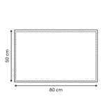 Covoras baie chenille 50 x 80 cm neg col - Five