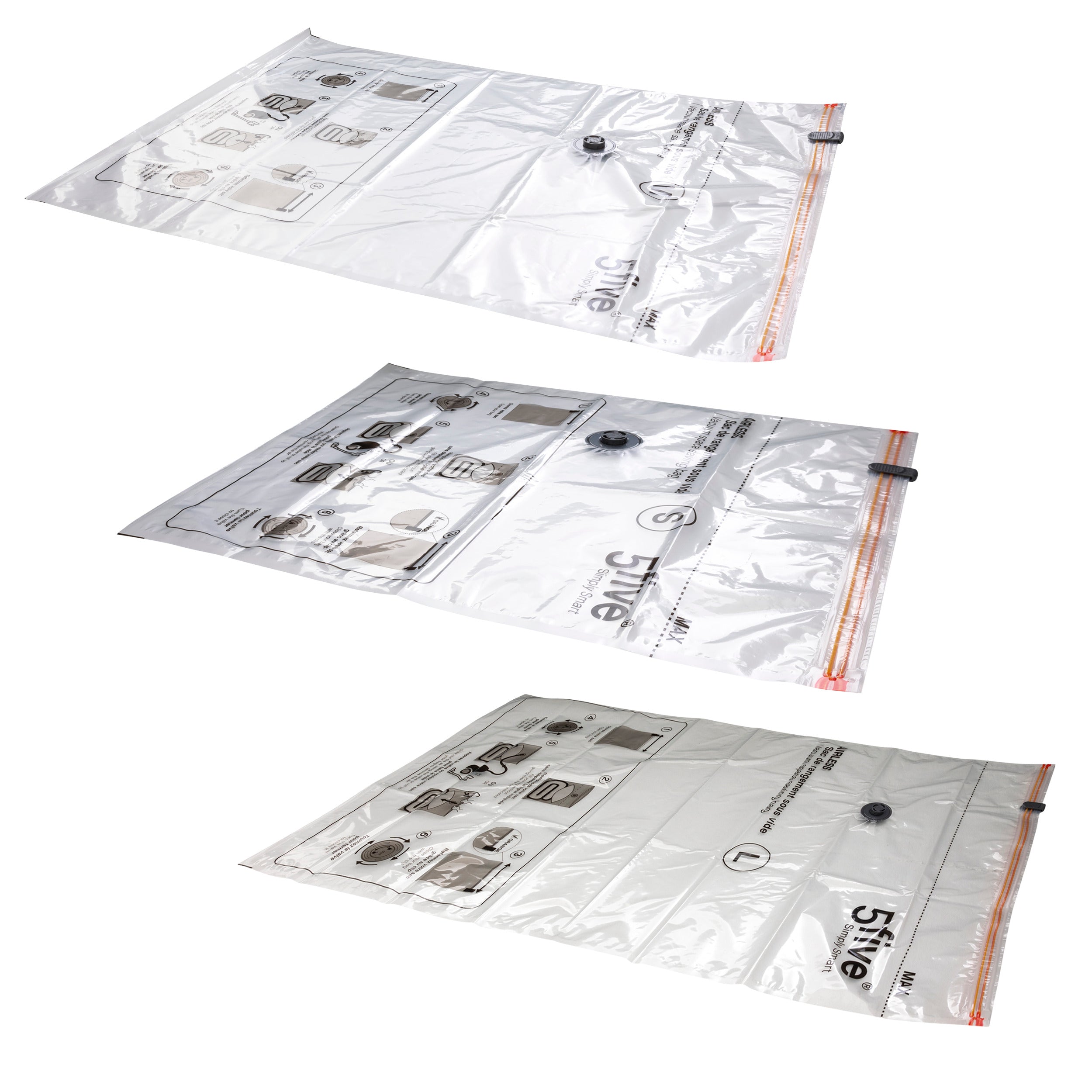 Organizator casa, sac vacuum x5 Airless perf asortat - Five