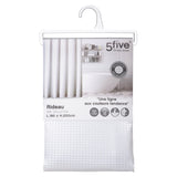 Perdea dus combinata alb modern - Five