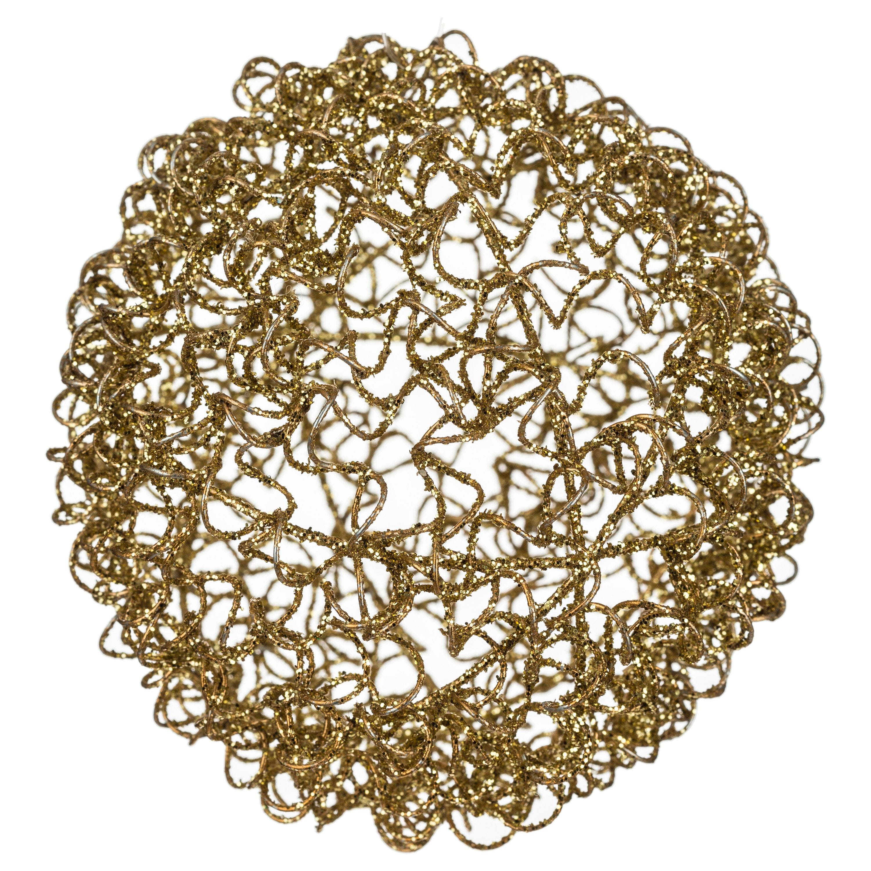 Glob rasucit metalic cu sclipici, D 10 cm | Atmosphera