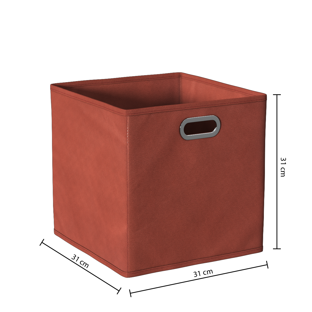 Cutie depozitare 31 x 31 cm sienne uni - Five