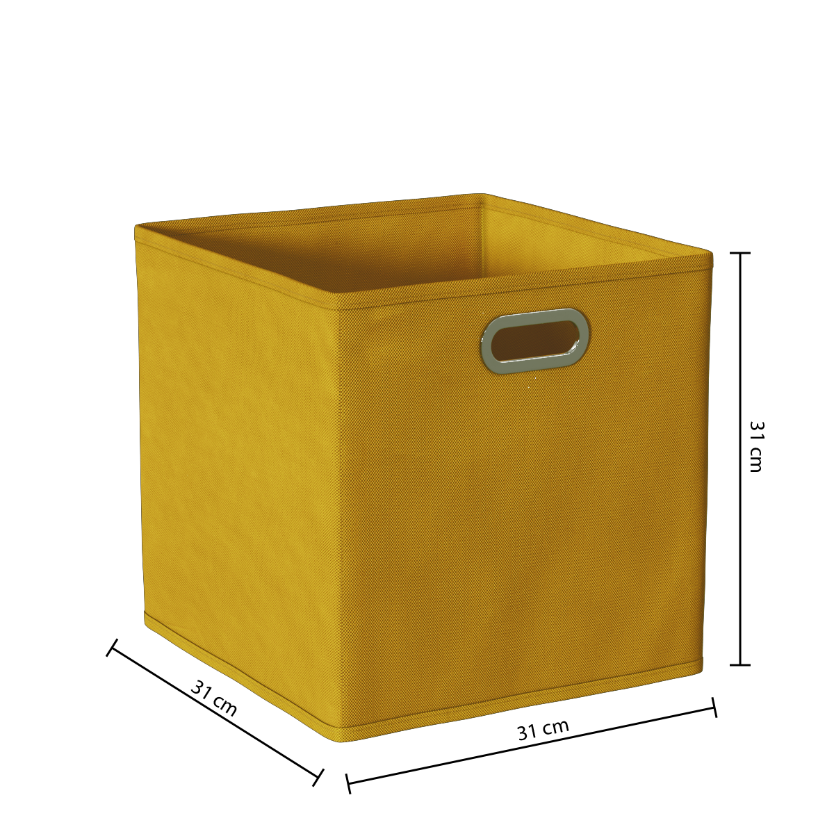 Cutie depozitare 31x31 mustar uni - Five