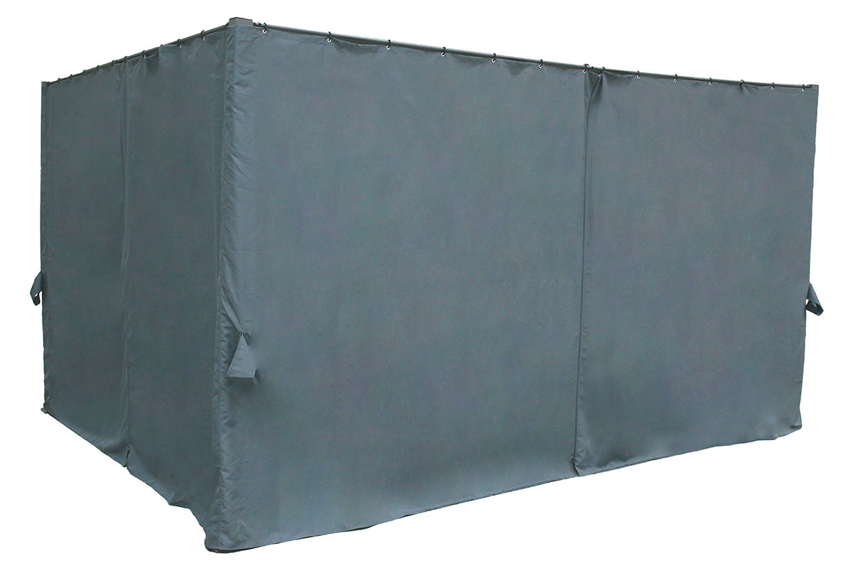 Pavilion de gradina din aluminiu ardezie Palmeira 4 x 3 m - Hesperide