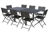 Masa de gradina extensibila Piazza Graphite - Hesperide
