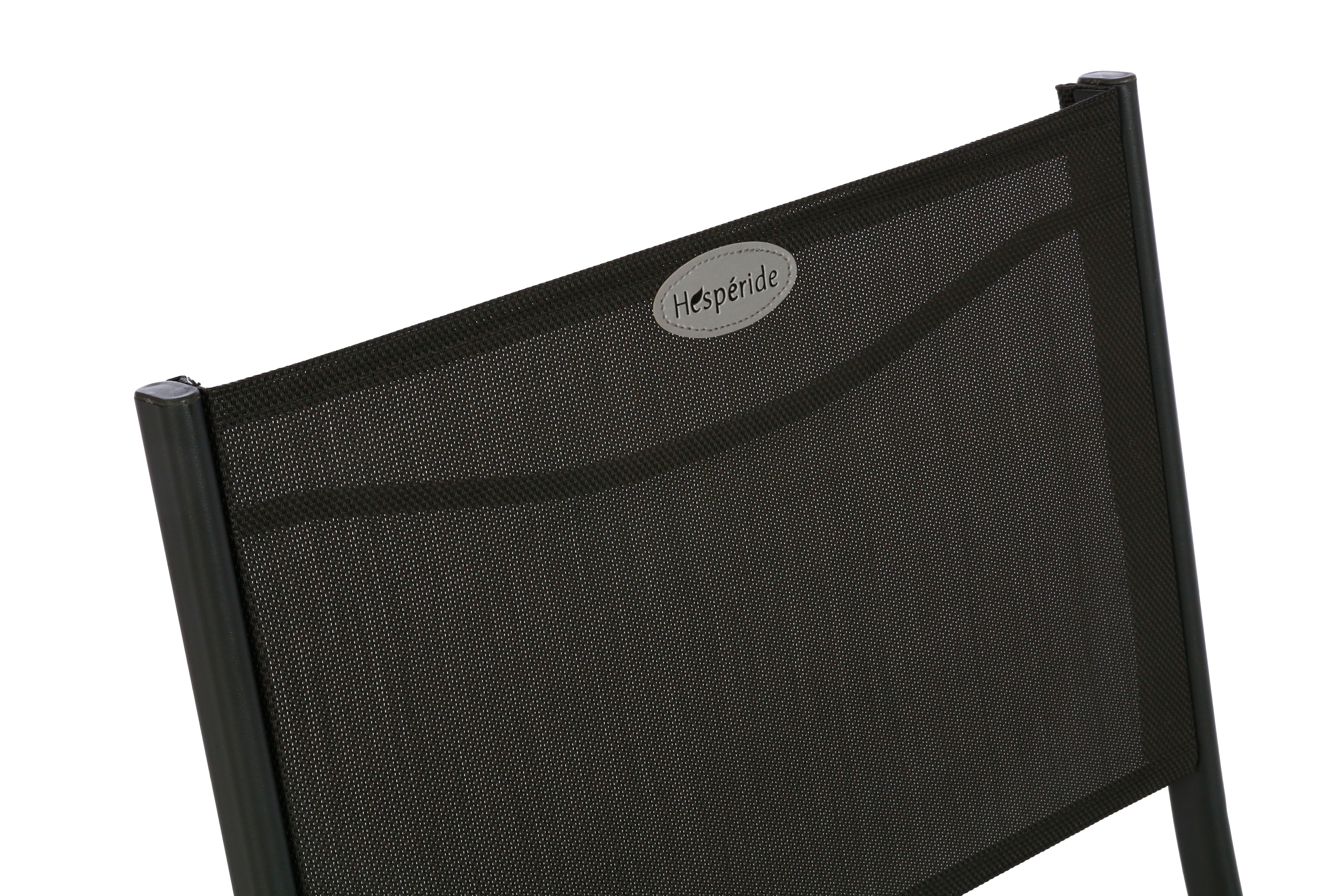 Set de 4 scaune de gradina pliabile Modula, antracit si grafit - Hesperide