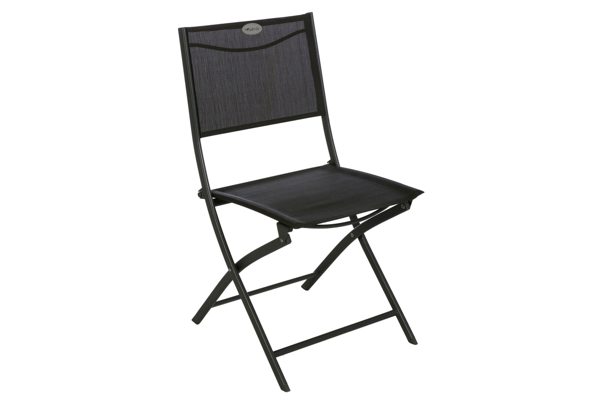 Set de 4 scaune de gradina pliabile Modula, antracit si grafit - Hesperide