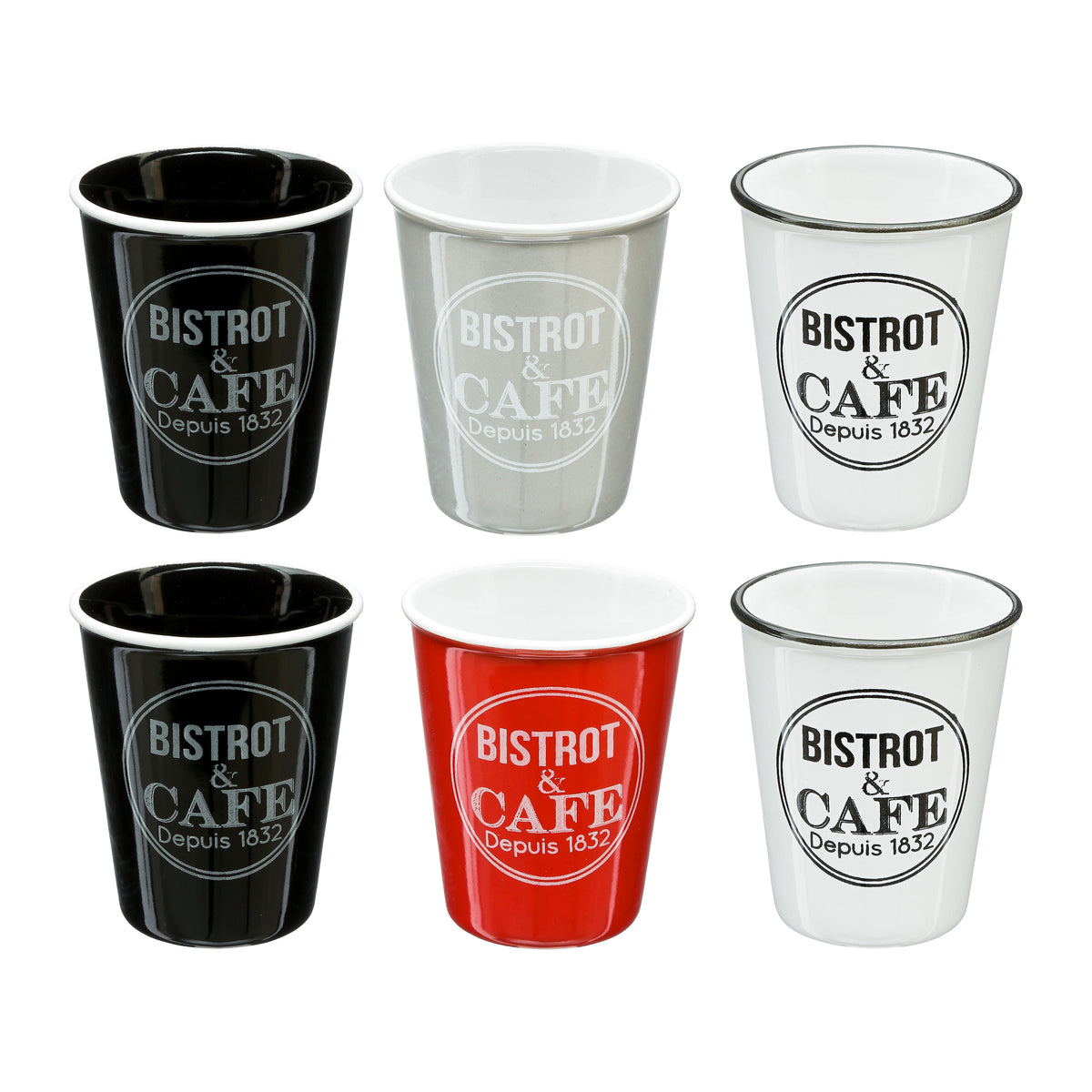 Set 6 cesti esp bistrot 3 10 cl - Secret de Gourmet